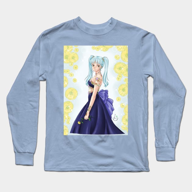 Lady Popii Long Sleeve T-Shirt by AudreyWagnerArt